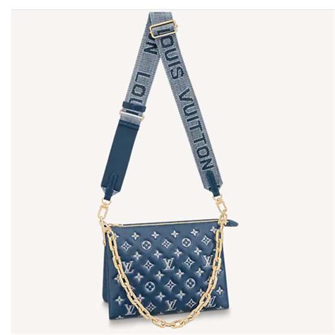 lv navy blue bag|louis vuitton blue jean bag.